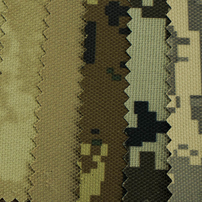 900D Camouflage Printed Oxford Fabric 100% Nylon PU Coated Composited