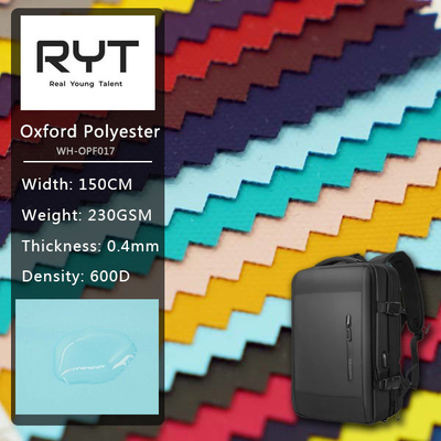 PU Coated 600D Polyester Fabric Anti Scratch Durable Waterproof