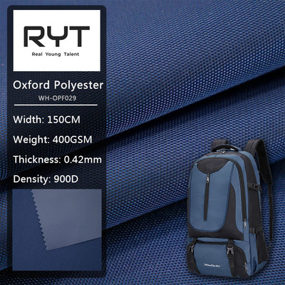 Durable 400GSM 900D Polyester PVC Fabric For Outdoor Sport Production