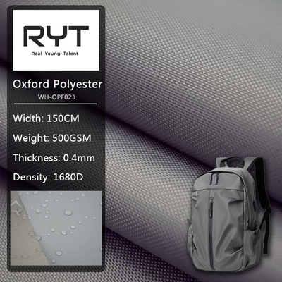 1680 PVC Single Ply 100% Polyester Durable Waterproof Fabric For Luggage Shoes