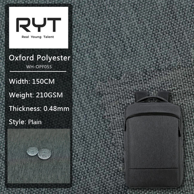 High Durability Poly Oxford Fabric PU Coated Waterproof Treatment
