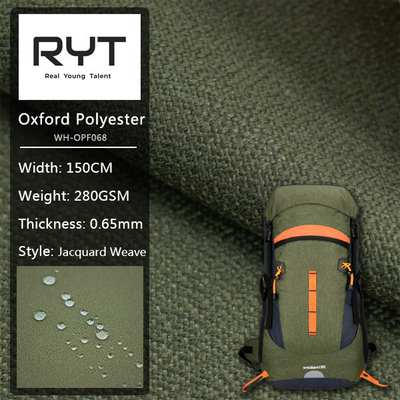 100% Polyester Woven Durable Fabric Fashionable Waterproof For Fishing Equipment Handbags And Other Product