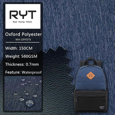 100% Polyester Double Colourful Waterproof Foamed Fabric Easy To Clean Material Apply In Luggage And Bags