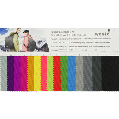 Backpack Shoes And Tent 100% Polyester PU Fabric 160GSM Color Custom