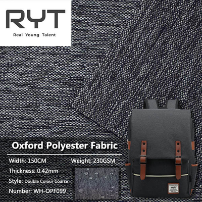 Waterproof PU Woven Poly Oxford Fabric For Ice Bag Notebook Backpack