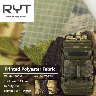 100% Polyester Printed Camouflage Fabric Durable Waterproof Material
