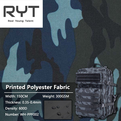 Camouflage Printed Polyester Fabric 600D Oxford Fabric Waterproof