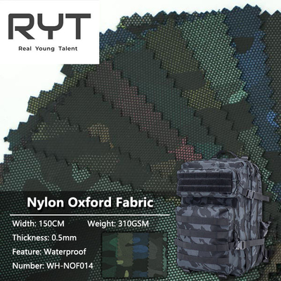 Coating Camouflage Printing 100% Nylon Oxford Fabric Waterproof Durable
