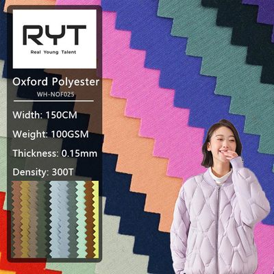 Pongee 300T Soft Lining 100% Nylon Oxford Fabric For Car Garment