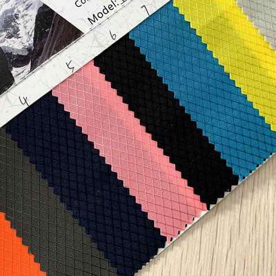 500D rPET Oxford Fabric | Diamond Grid Recycled Polyester | Wholesale B2B Supplier