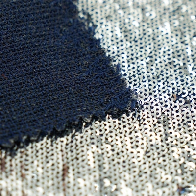 Reflective Decorate 440GSM Sequins Fabric Various Custom Colours
