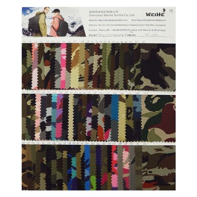 Camouflage Printed Polyester Fabric 600D Oxford Fabric Waterproof