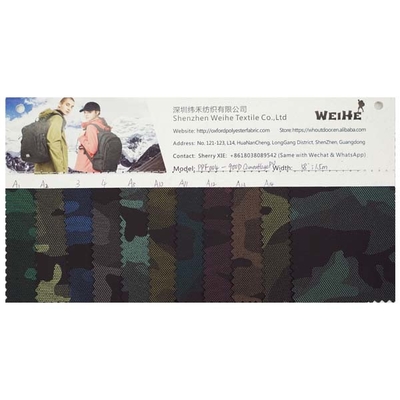Military Camouflage 900D Printing Polyester Fabric For Luggage Bags