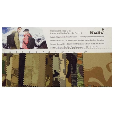 900D 100% polyester camo fabric PU Coated Composited Oxford Fabric