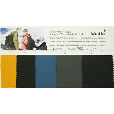 100% Polyester Waterproof Durable Coating Fabric For Backpack And Luggage