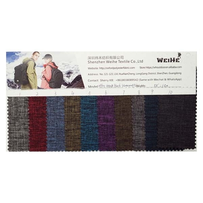 100% Polyester Woven Fabric Waterproof Material For Roof Bag  Laptop Briefcase And Other Bag Industrial Product