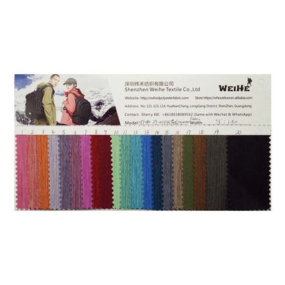 100% Polyester Durable Fabric Waterproof PVC Cloth Straight Line Surface For Luggage And Backpack
