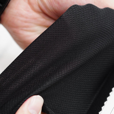 RPET 93% Waffle Polyester Fabric 7% Spandex Cloth For Garments And Bags