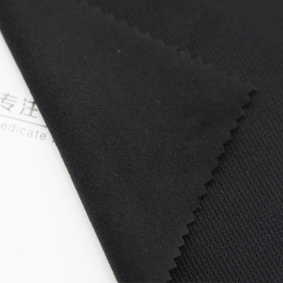RPET 93% Waffle Polyester Fabric 7% Spandex Cloth For Garments And Bags