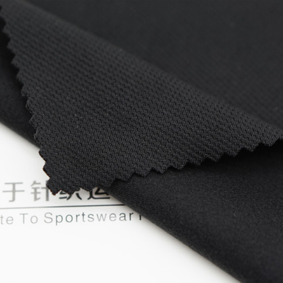 RPET 93% Waffle Polyester Fabric 7% Spandex Cloth For Garments And Bags