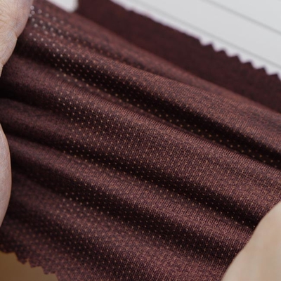 88 Polyester 12 Spandex Recycled Mesh Fabric Breathable High Elastic For Clothing