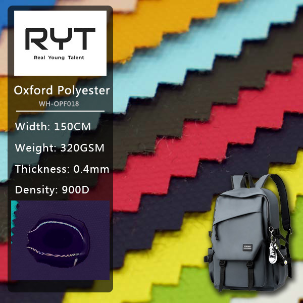 900D PU Coated Oxford Polyester Fabric Industrial Clothing Material