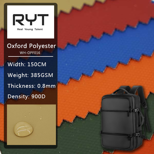 100% Polyester PU Coated Oxford Fabric Composited Knitted Bottom
