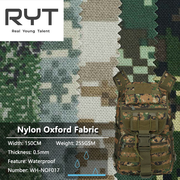 100% Waterproof Durable Printing Nylon Oxford Fabric For Backpack