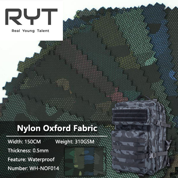 Coating Camouflage Printing 100% Nylon Oxford Fabric Waterproof Durable