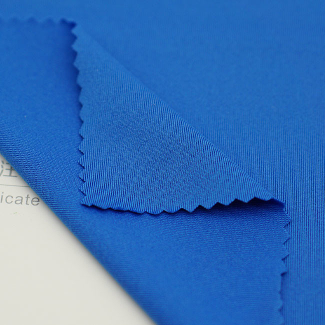 Spandex 0.48mm RPET Polyester Fabric Soft High Elastic Material For Clothing